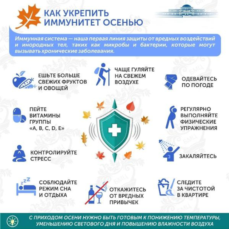 Как укрепить иммунитет осенью
